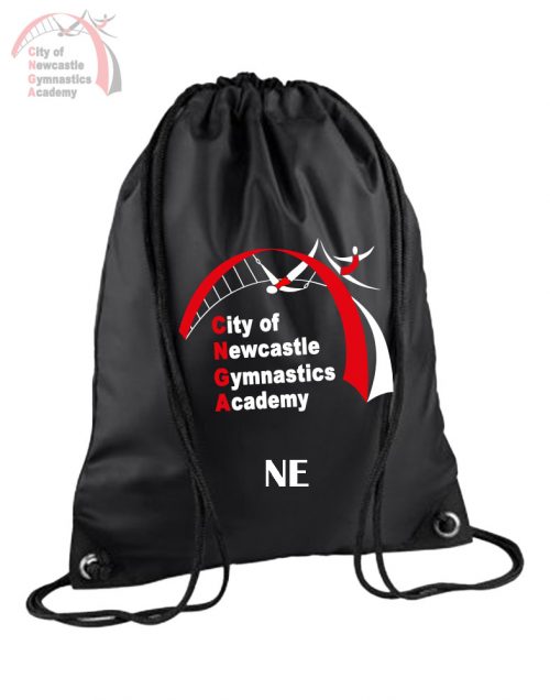 Personalised Newcastle Gymnastics Drawstring Bag