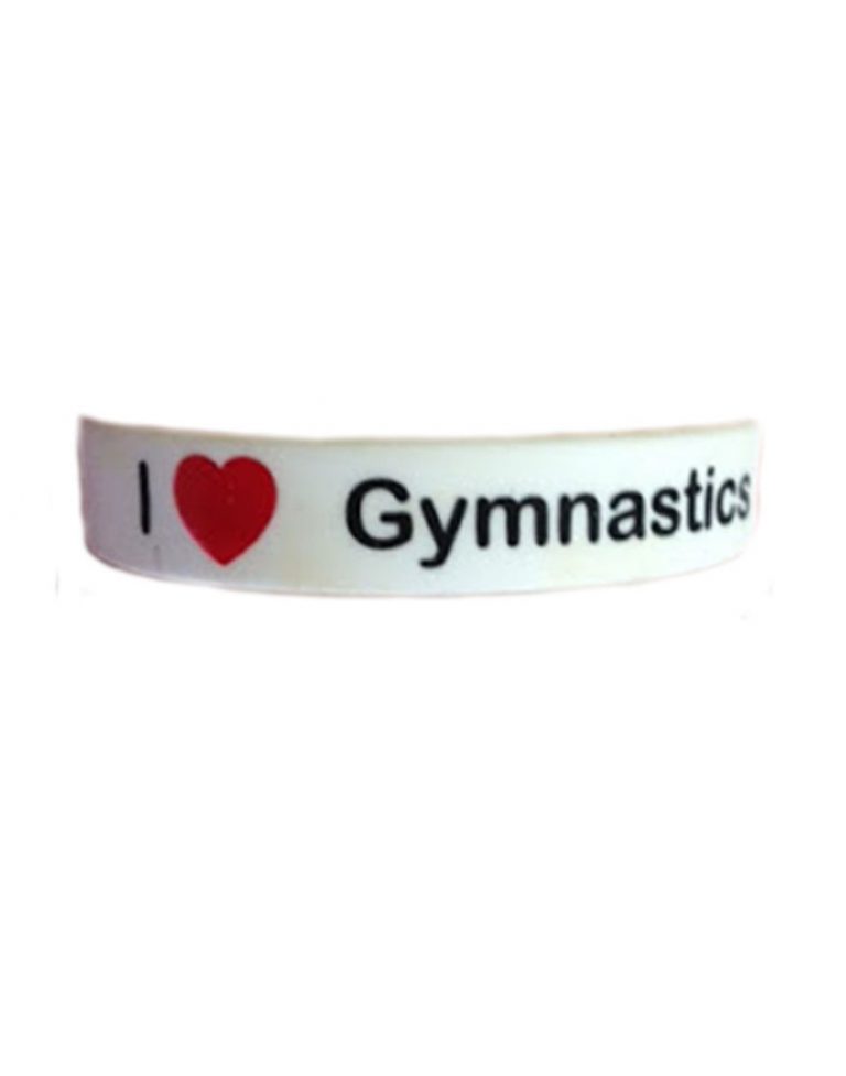 I Love Gymnastics Wristbands The City of Newcastle Gymnastics Academy