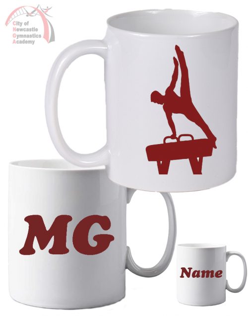 Newcastle Gymnastics White Mugs