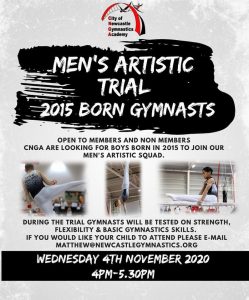 Men's Artistic Open Trial Oct 2020