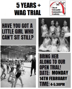 WAG 5 years and over open trial - February, 2022